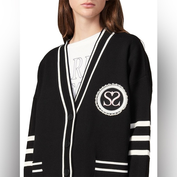 Sandro Paris Melna Cardigan - Picture 6 of 12
